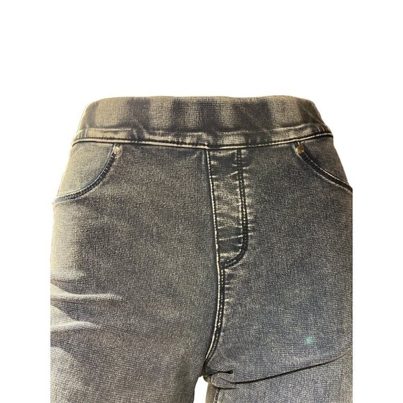 nwt jeggings size 6 true slim blue acid wash back pockets - Picture 2 of 6